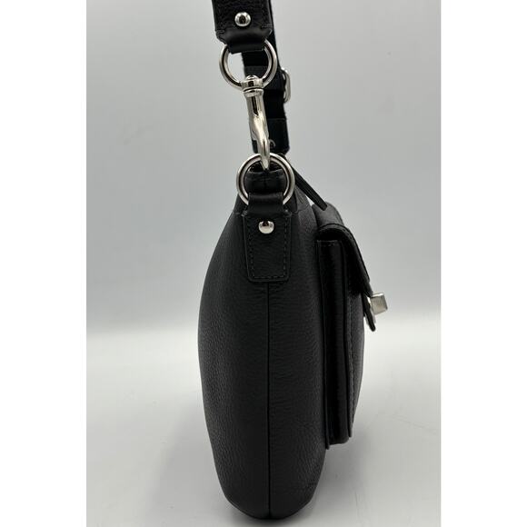 Coach Y2K Penelope Leather Swingpack | Vintage Turnlock Black Crossbody Bag - Picture 2 of 10